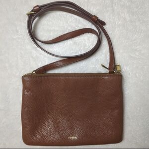 Fossil brown crossbody bag